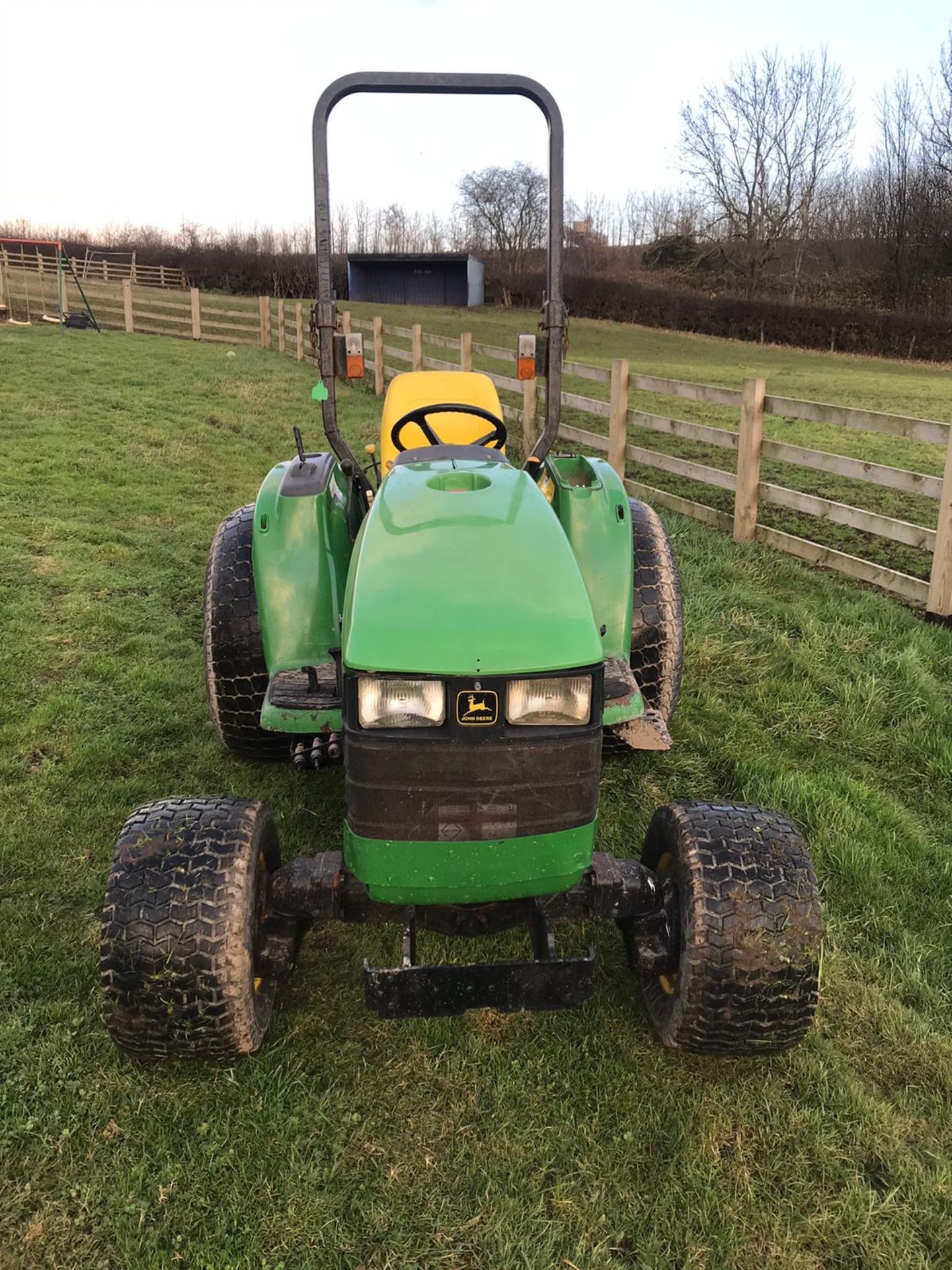 JOHN DEERE 4300 HST COMPACT TRACTOR 4WD, EX-COUNCIL, FIRST REG IN 2002 TO SOUTHERN DISTRICT COUNCIL - Image 3 of 9