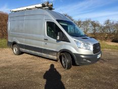 2014/64 REG FORD TRANSIT 350 2.2 DIESEL SILVER PANEL VAN, SHOWING 0 FORMER KEEPERS *NO VAT*