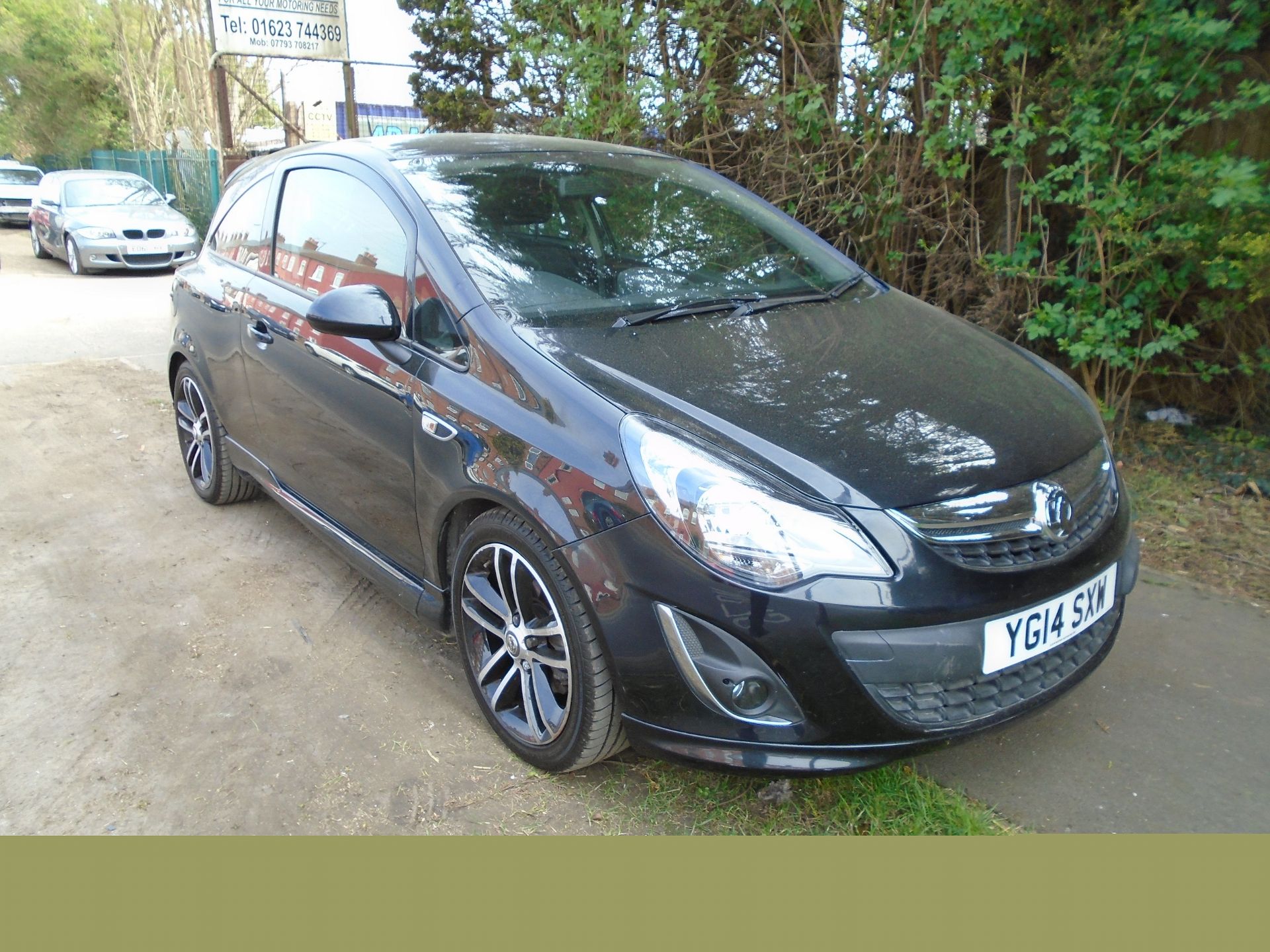 2014/14 REG VAUXHALL CORSA BLACK EDITION 1.4 TURBO BLACK 3DR HATCHBACK *NO VAT* - Image 4 of 8