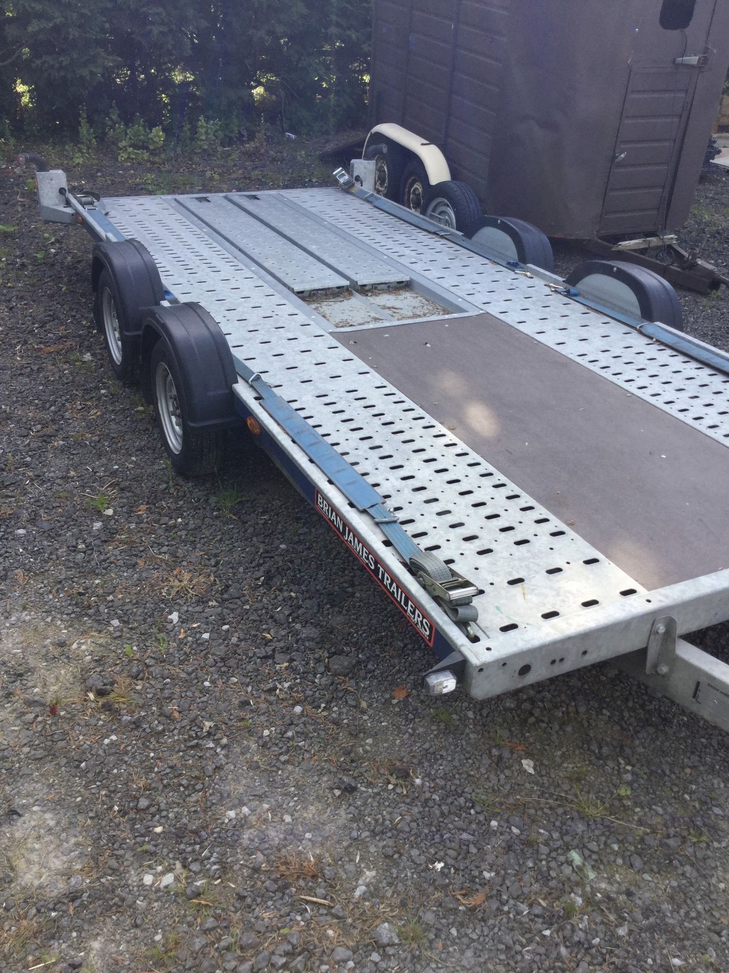 BRIAN JAMES CAR TRANSPORTER C4 BLUE TWIN AXLE TRAILER, NEW 2017, EXCELLENT CONDITION *PLUS VAT* - Image 4 of 4