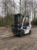 2013 TCM 1.8 TON FORKLIFT, SIDE SHIFT, CONTAINER SPEC, 3 STAGE MAST *PLUS VAT*