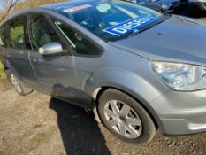 2007/07 REG FORD S-MAX LX TDCI 5G 7 SEATER 1.8 DIESEL SILVER MPV, SHOWING 1 FORMER KEEPER *NO VAT*