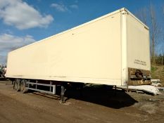 2005 CONCEPT 13.6M TANDEM BOX TRAILER. 4M HIGH, ROR DRUM BRAKES, OCT 20 MOT, GOOD TYRES *PLUS VAT*