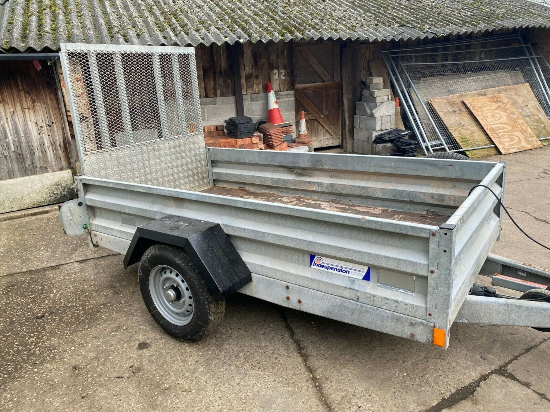 INDESPENSION HEAVY DUTY TRAILER, DROP DOWN TAILGATE, YEAR 2012 *PLUS VAT* - Image 2 of 6