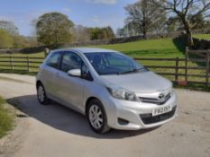 2012/12 REG TOYOTA YARIS TR D-4D 1.4 DIESEL 3DR HATCHBACK, SHOWING 2 FORMER KEEPERS *NO VAT*