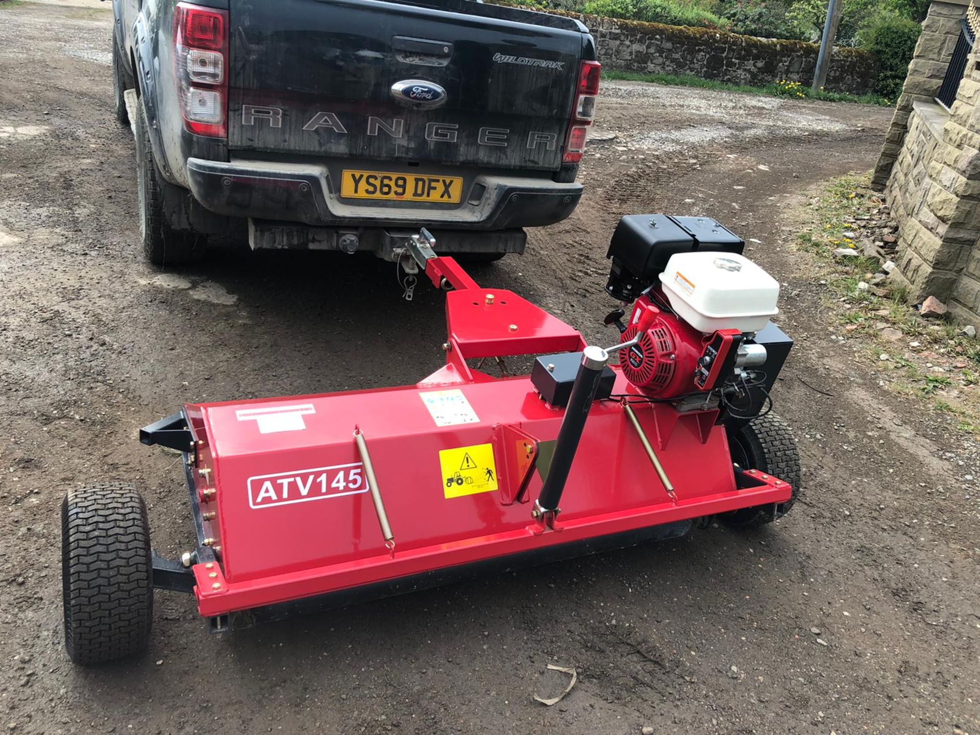 2019 EX DEMO HONDA ATV-145 FLAIL MOWER, IN NEW CONDITION, RUNS AND WORKS WELL *NO VAT* - Image 4 of 5