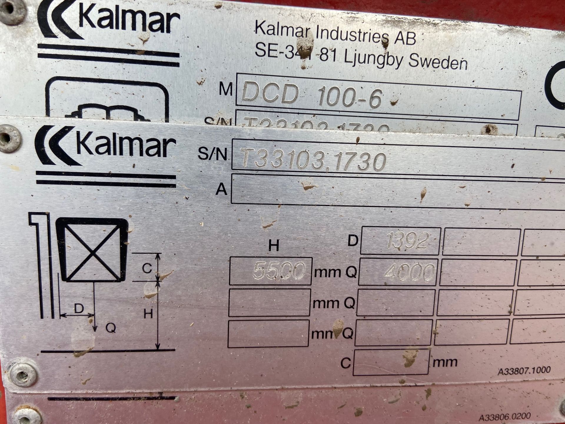 2002 KALMAR DCD100-6 10 TON FORKLIFT, C/W BRICK GRAB *PLUS VAT* - Image 5 of 8