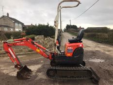 KUBOTA U10-3 TRACKED CRAWLER MICRO DIGGER / EXCAVATOR, YEAR 2011, RUNS, WORKS AND DIGS *PLUS VAT*