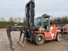 2002 KALMAR DCD100-6 10 TON FORKLIFT, C/W BRICK GRAB *PLUS VAT*