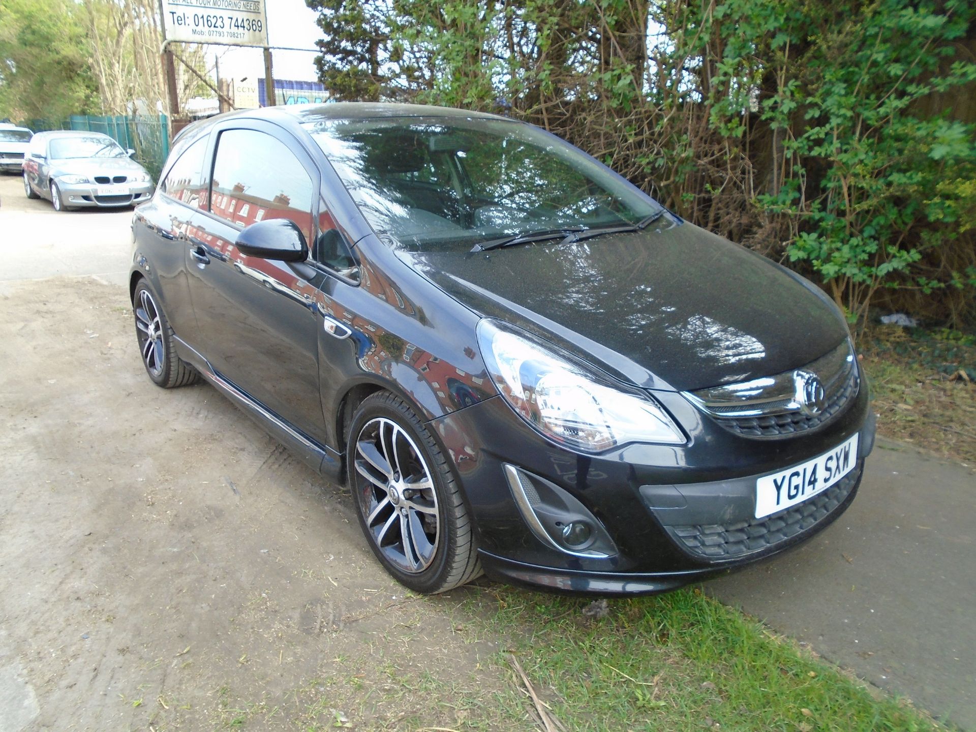 2014/14 REG VAUXHALL CORSA BLACK EDITION 1.4 TURBO BLACK 3DR HATCHBACK *NO VAT*