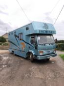 1991/J REG IVECO-FORD BLUE/GOLD HORSEBOX / LIVESTOCK CARRIER MANUAL GEARBOX *PLUS VAT*