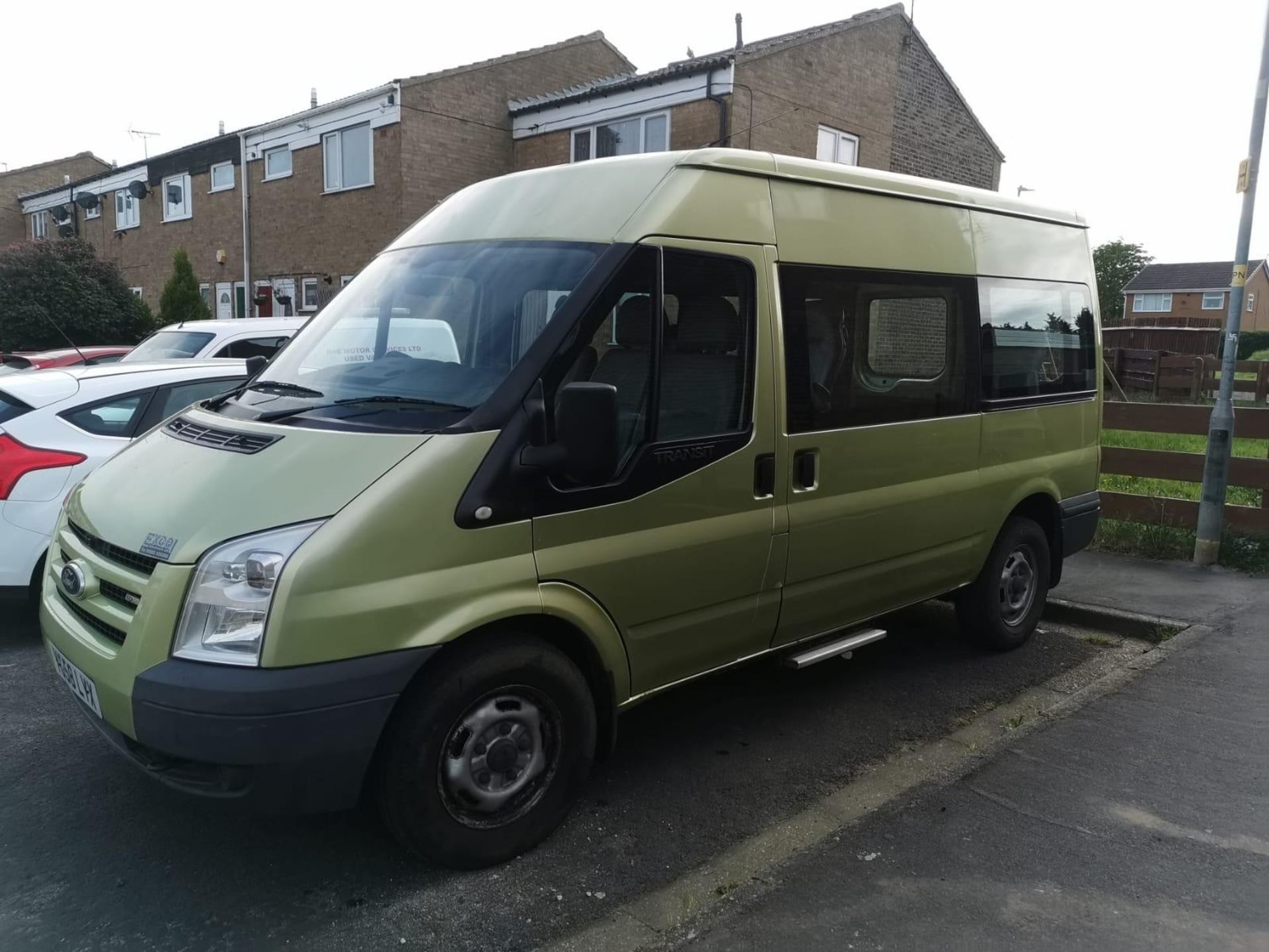 2008/58 REG FORD TRANSIT 140 T350M RWD GREEN 5 SEATER MINIBUS *NO VAT*