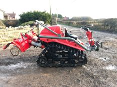 YANMAR AC10D COMPACT TRACTOR ON TRACKS, C/W ATTACHMENT ON THE BACK, RUNS AND WORKS *PLUS VAT*