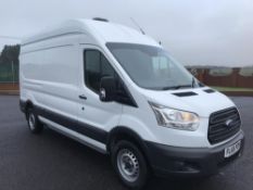 2015/65 REG FORD TRANSIT 125T350 LWB 2.2 DIESEL WHITE PANEL VAN, SHOWING 1 FORMER KEEPER *PLUS VAT*