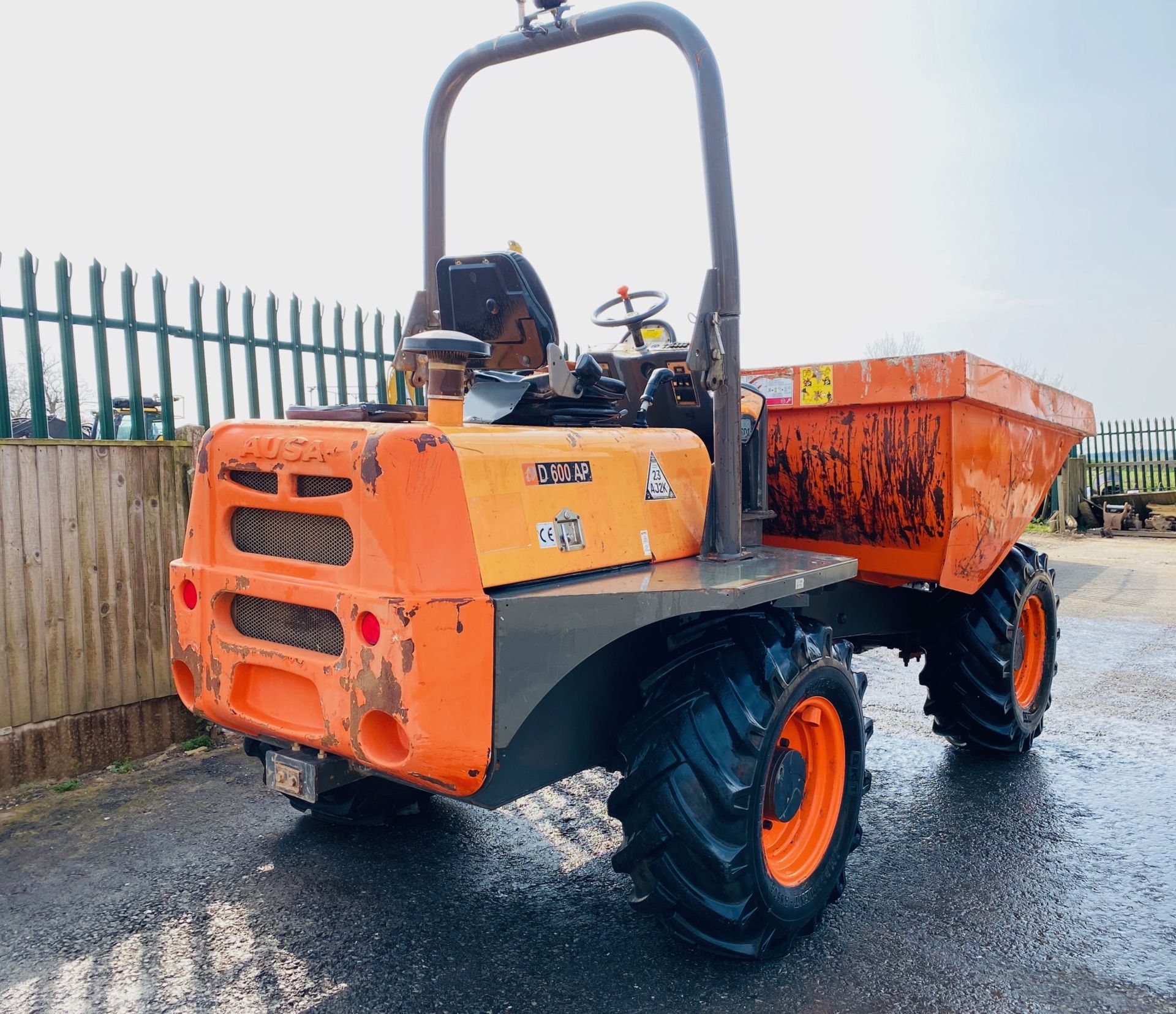 AUSA D 600 AP 6 TONNE DUMPER, YEAR 2015, 1216 HOURS, GOOD TYRES, CE MARKED *PLUS VAT* - Image 4 of 12