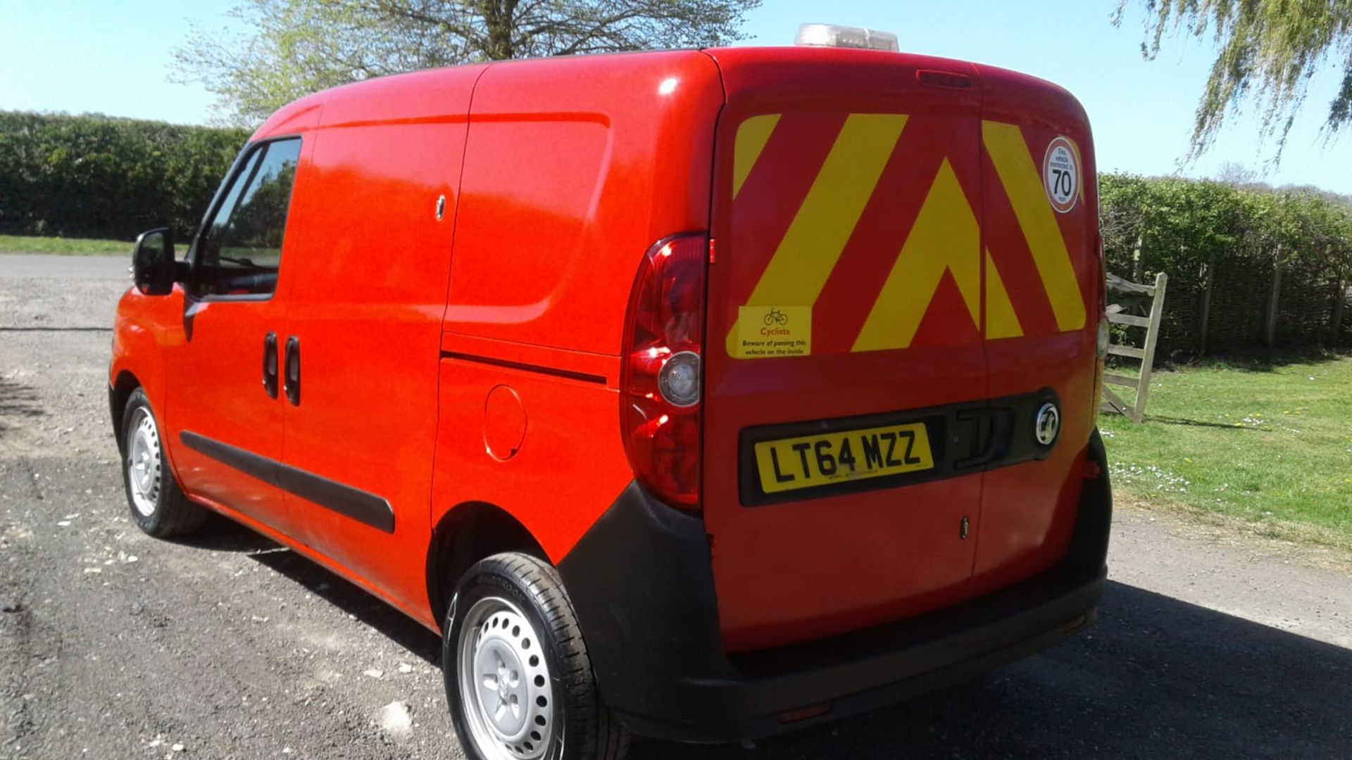 2014/64 REG VAUXHALL COMBO 2300 L1H1 CDTI SS ECO-FLEX 1.25 DIESEL RED PANEL VAN *NO VAT* - Image 3 of 7