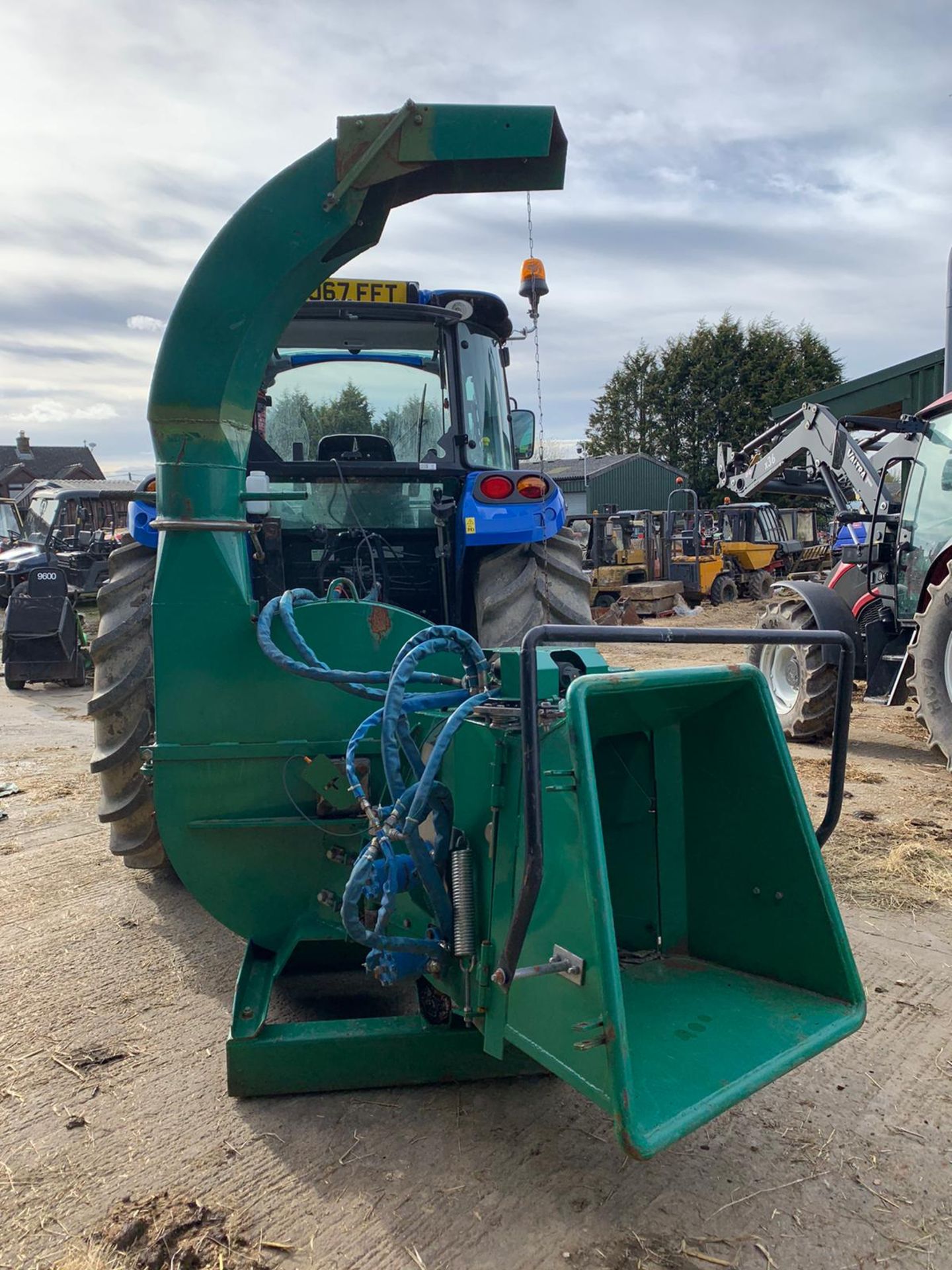 KELLFRI 850 PTO DRIVEN WOOD CHIPPER, YEAR 2015, RUNS, WORKS AND CHIPS *PLUS VAT*