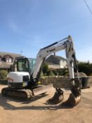 BOBCAT E60 6 TON TRACKED CRAWLER EXCAVATOR, IN GOOD CONDITION, RUNS, WORKS AND DIGS *PLUS VAT*