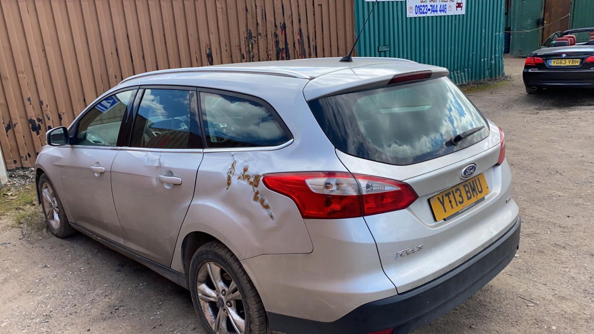 2013/13 REG FORD FOCUS ZETEC TDCI SILVER 1.6 DIESEL ESTATE, SHOWING 1 FORMER KEEPER *NO VAT* - Image 5 of 7