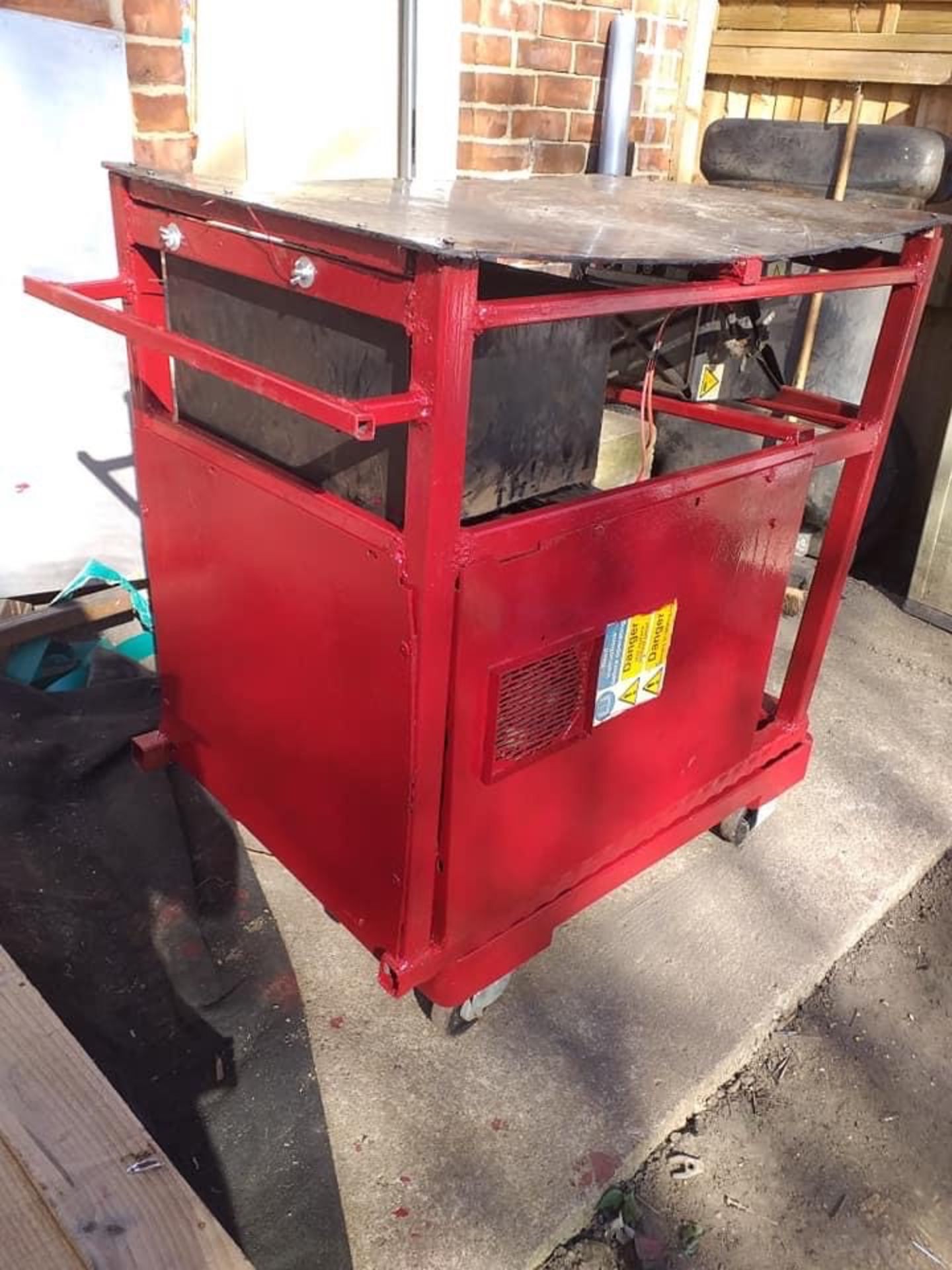 6 KVA KUBOTA GENERATOR, JUST HAD FULL FRAME WELDED UP FOR IT ON WHEELS *NO VAT* - Image 6 of 6