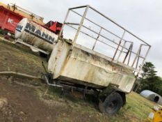 SINGLE AXLE TOW ABLE WATER BOWSER WITH LADDER AND PLATFORM *PLUS VAT*