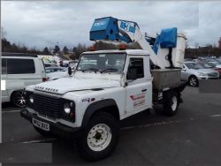 2012 LAND ROVER DEFENDER CHERRY PICKER, 2018 CAR TRAILER, JCB EXCAVATOR, MOWERS, HYSTER FORKLIFT, BACKHOE, ENDS FROM 7PM THURSDAY!