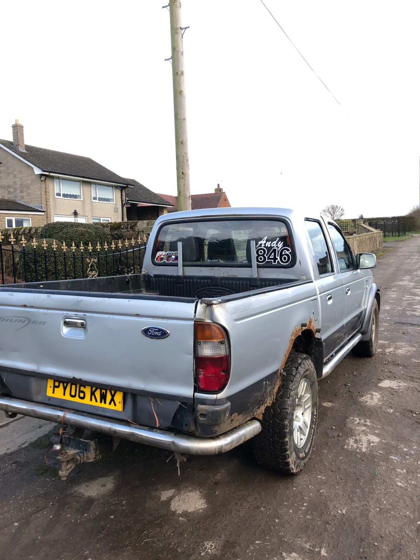 2006/06 REG FORD RANGER XLT THUNDER 2.5 DIESEL PICK-UP SILVER, 4 WHEEL DRIVE *NO VAT* - Image 6 of 8