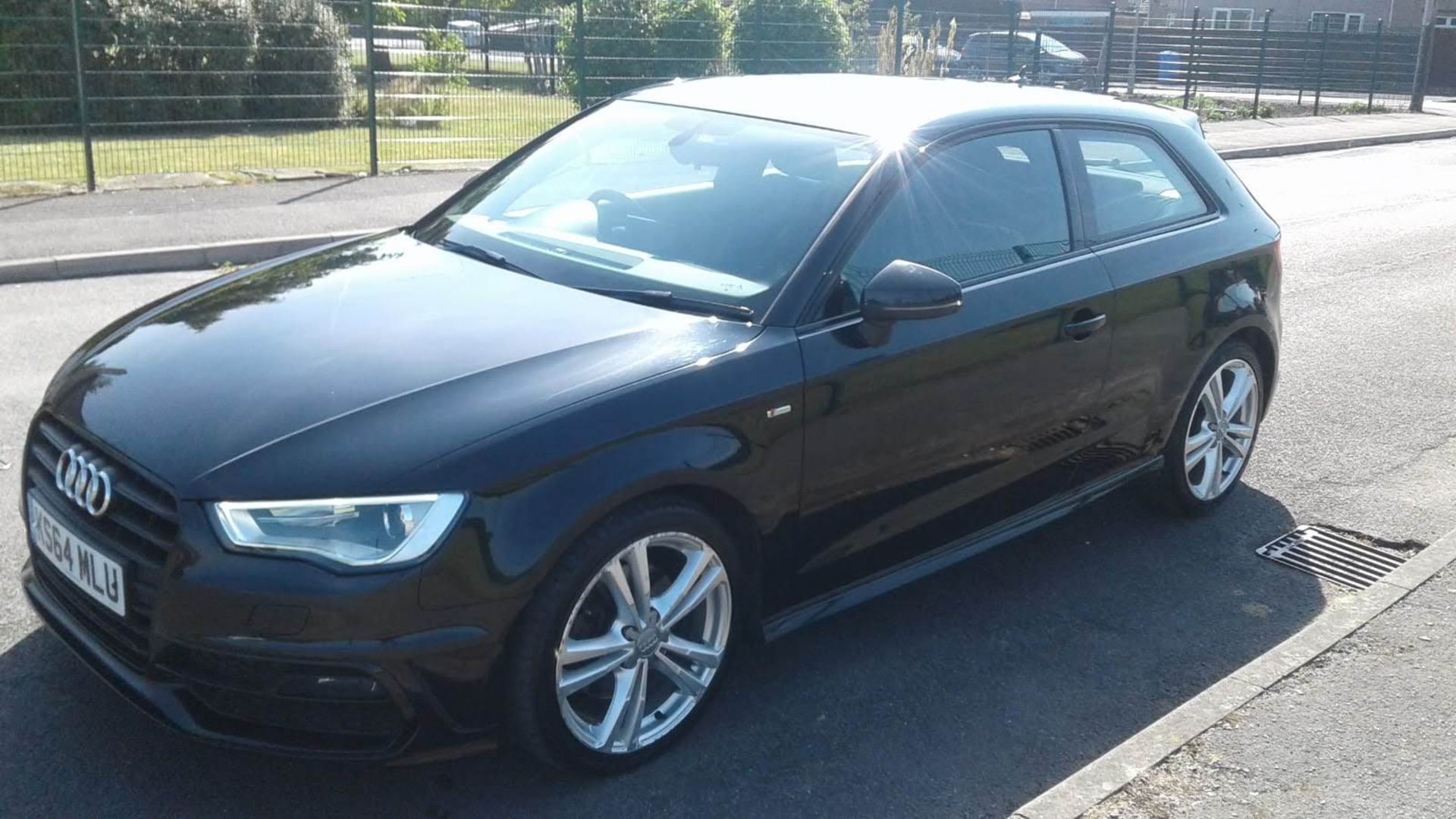 2015/64 REG AUDI A3 S LINE TDI 2.0 DIESEL BLACK 3DR HATCHBACK, SHOWING 0 FORMER KEEPERS *NO VAT* - Image 4 of 14