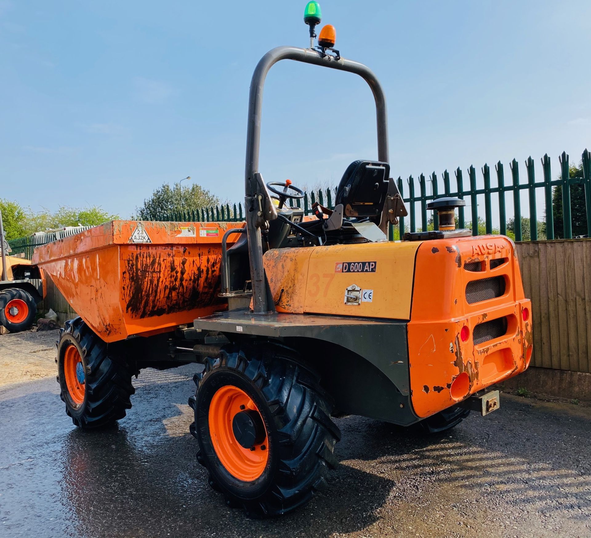 AUSA D 600 AP 6 TONNE DUMPER, YEAR 2015, 1216 HOURS, GOOD TYRES, CE MARKED *PLUS VAT* - Image 3 of 12