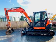 KUBOTA KX080-4 RUBBER TRACKED CRAWLER DIGGER / EXCAVATOR, YEAR 2015, 4447 HOURS, AIR CON *PLUS VAT*