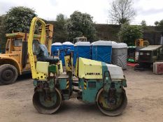 AMMANN RIDE ON VIBRATING ROLLER, RUNS, DRIVES AND VIBRATES, 1424 HOURS, 1200MM *PLUS VAT*