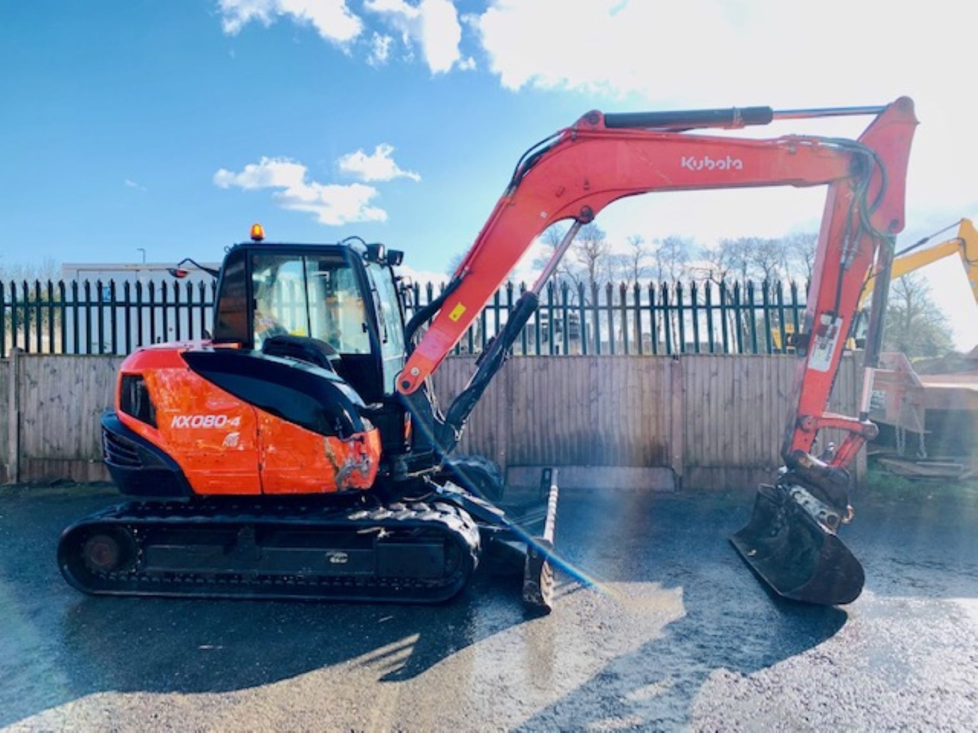 KUBOTA KX080-4 RUBBER TRACKED CRAWLER DIGGER / EXCAVATOR, YEAR 2015, 4447 HOURS, AIR CON *PLUS VAT* - Image 6 of 14