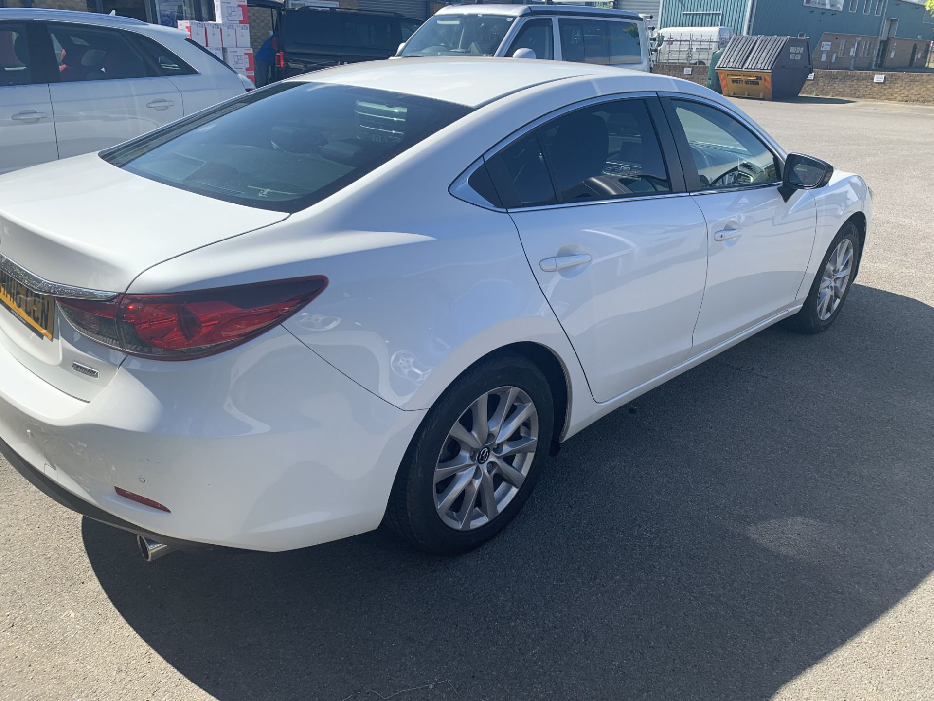 2016/16 REG MAZDA 6 SE-L NAV D AUTO WHITE 4 DOOR SALOON, SHOWING 0 FORMER KEEPERS *NO VAT* - Image 2 of 5