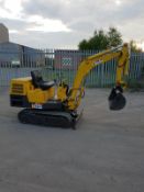 YANMAR B15 1.5 MINI DIGGER FULL WORKING ORDER, RECENTLY PAINTED WITH STICKERS, TRACKS 60% *NO VAT*