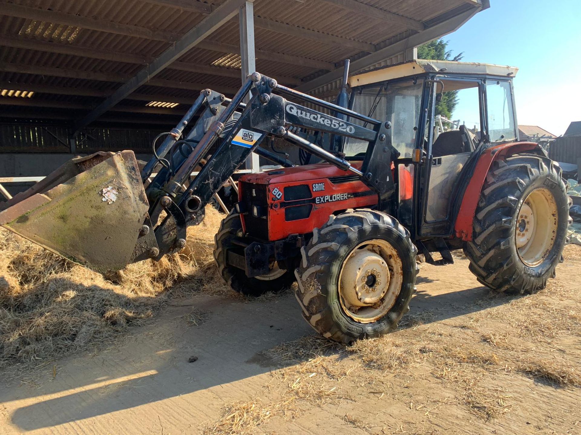 1986-1990 SAME EXPLORER 80 SPECIAL 4WD DIESEL TRACTOR WITH QUICKE 520 FRONT LOADING SHOVEL *PLUS VAT - Image 15 of 15