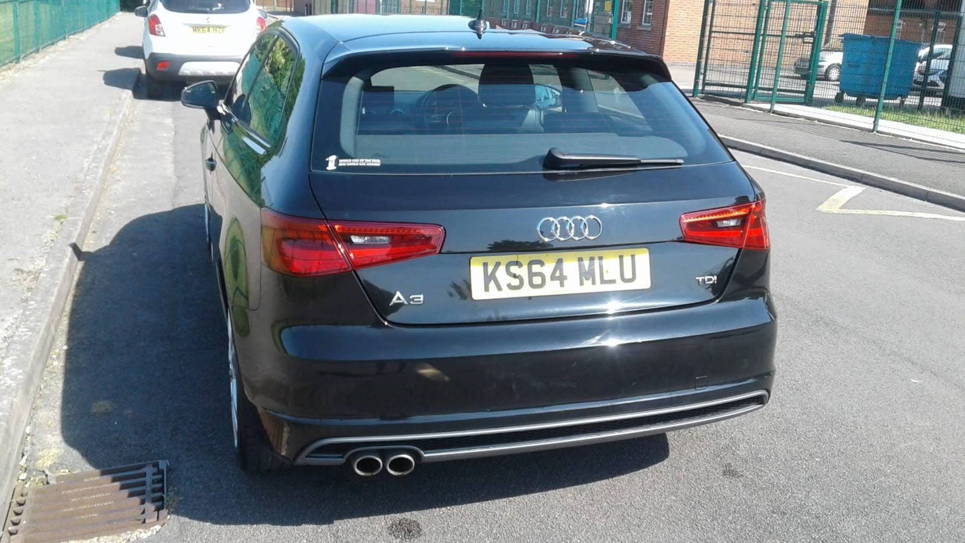 2015/64 REG AUDI A3 S LINE TDI 2.0 DIESEL BLACK 3DR HATCHBACK, SHOWING 0 FORMER KEEPERS *NO VAT* - Image 6 of 14