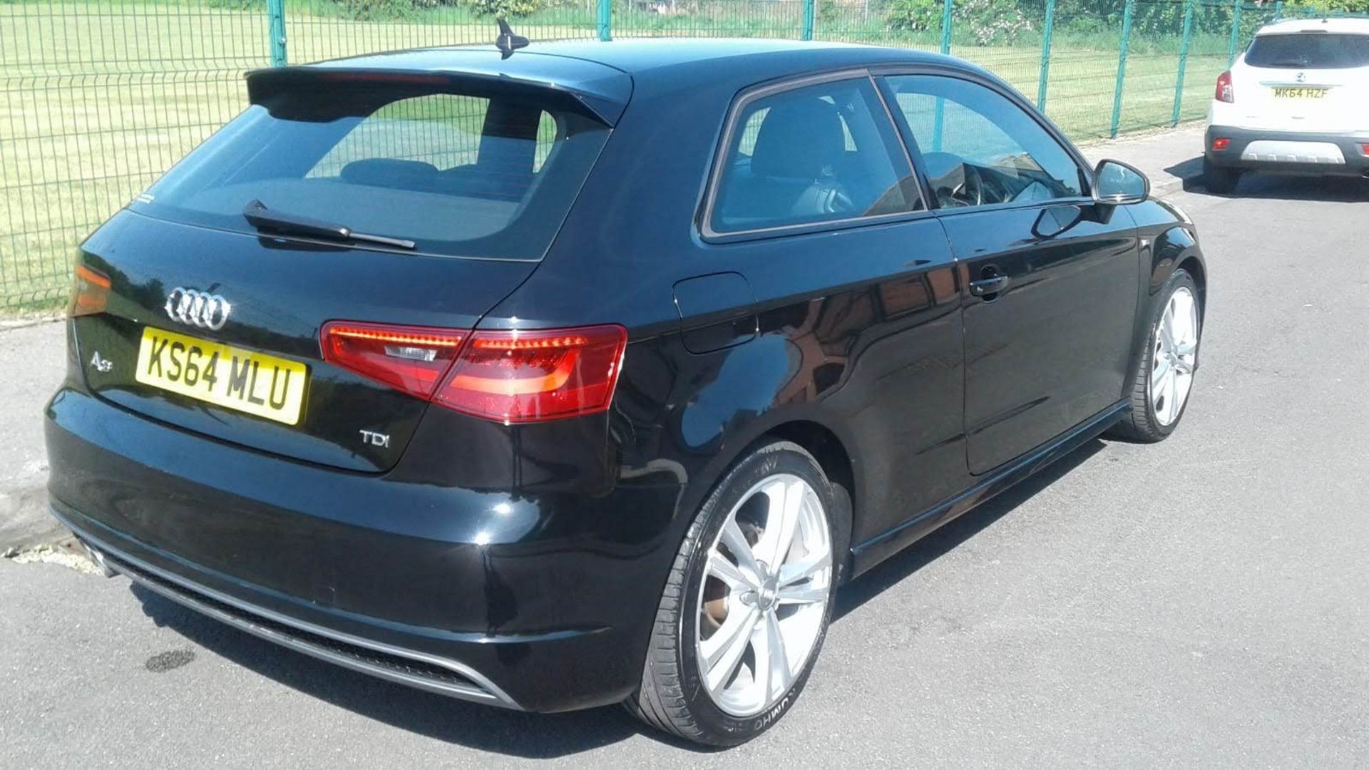 2015/64 REG AUDI A3 S LINE TDI 2.0 DIESEL BLACK 3DR HATCHBACK, SHOWING 0 FORMER KEEPERS *NO VAT* - Image 7 of 14