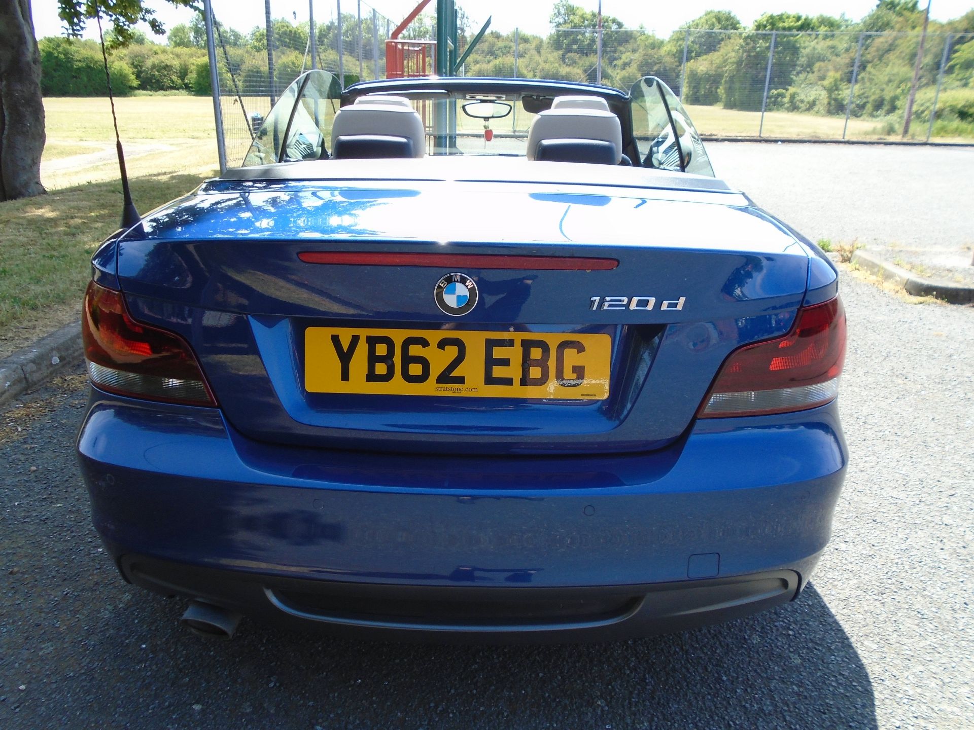 2012/62 REG BMW 120D SPORT PLUS EDITION 2.0 DIESEL BLUE CONVERTIBLE *NO VAT* - Image 4 of 8