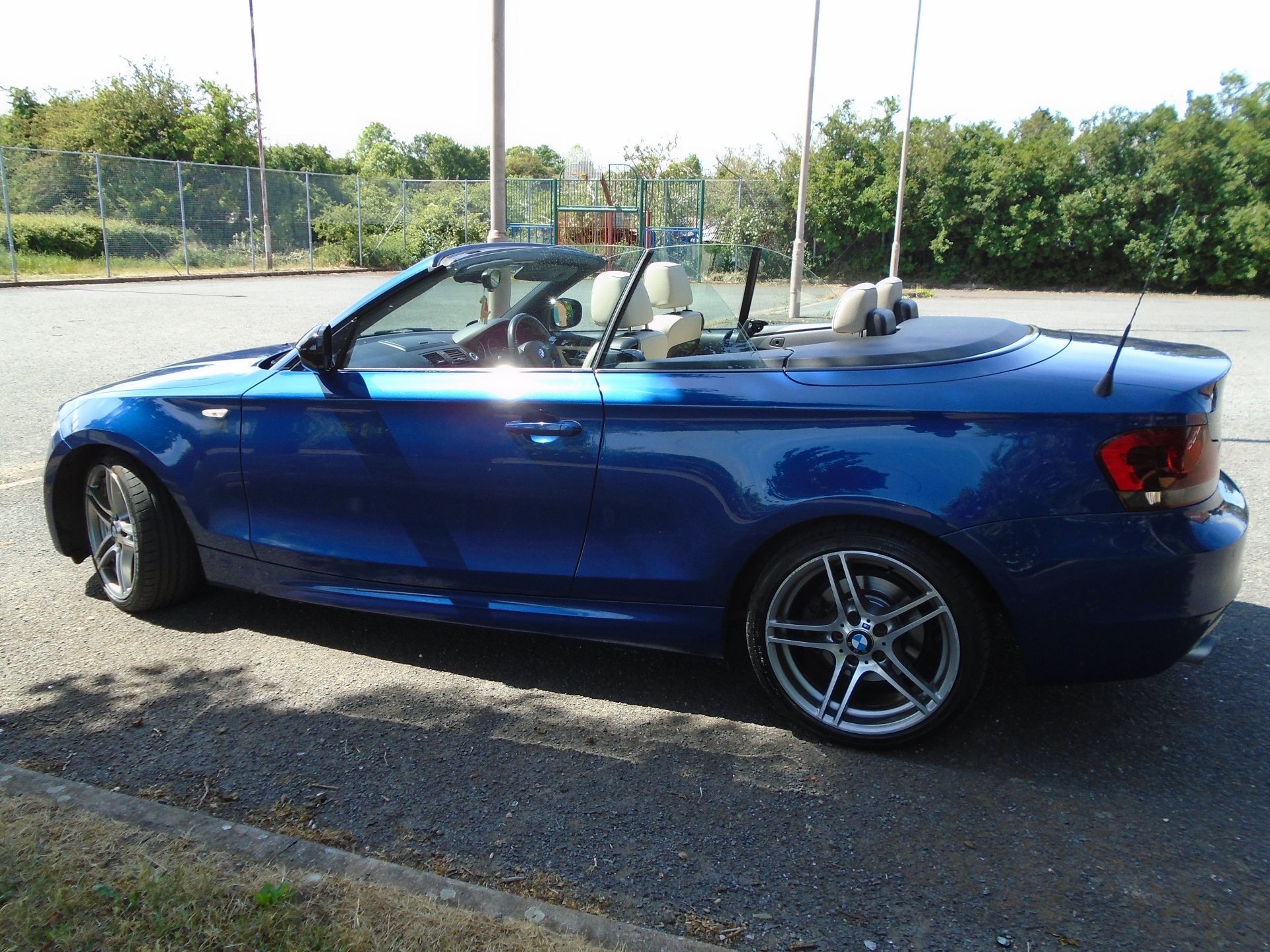 2012/62 REG BMW 120D SPORT PLUS EDITION 2.0 DIESEL BLUE CONVERTIBLE *NO VAT* - Image 3 of 8