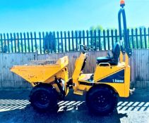 THWAITES MACH 201 1 TONNE HIGH TIP DUMPER, YEAR 2013, 1405 HOURS, HYDROSTATIC DRIVE, GOOD TYRES