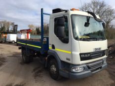 2011/11 REG DAF TRUCKS LF FA 45.160 WHITE DIESEL 7.5 TON TIPPER 6 SPEED AUTO *PLUS VAT*