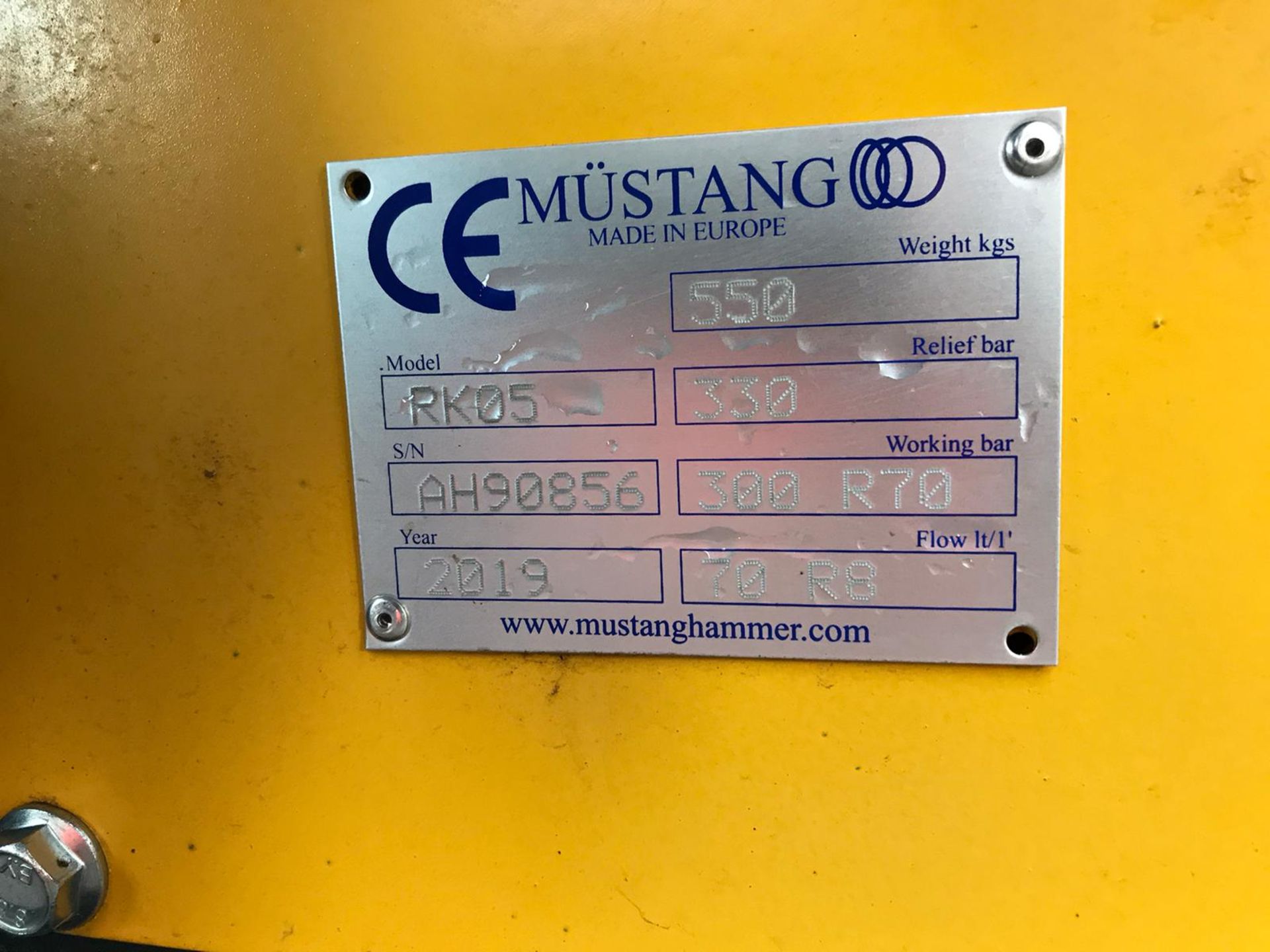 MUSTANG RK05 HYDRAULIC ROTATING MULTI-TOOL CRUSHER, YEAR 2019, NEW & UNUSED, 8-12 TON EXCAVATOR - Image 3 of 3