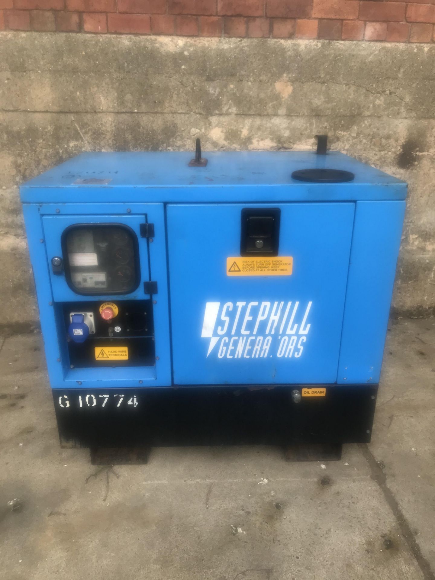 SUPER SILENT STEPHILL 10KVA GENERATOR, 115/230, 50HZ, IZUZU DIESEL ENGINE, RUNS & MAKES POWER