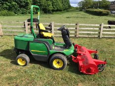 2006 JOHN DEERE 1445 4WD RIDE ON LAWN MOWER, C/W TRIMAX FLAIL, CLEAN TIDY MOWER, READY FOR WORK!