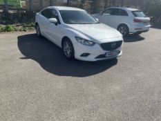 2016/16 REG MAZDA 6 SE-L NAV D AUTO WHITE 4 DOOR SALOON, SHOWING 0 FORMER KEEPERS *NO VAT*