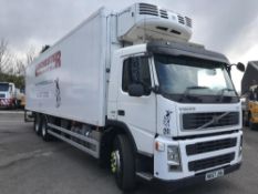 2008/57 REG VOLVO FM 300 6X2 FRIDGE BOX TRUCK WITH TAIL LIFT 10 TYRE MANUAL GEARBOX AIR CONDITIONING