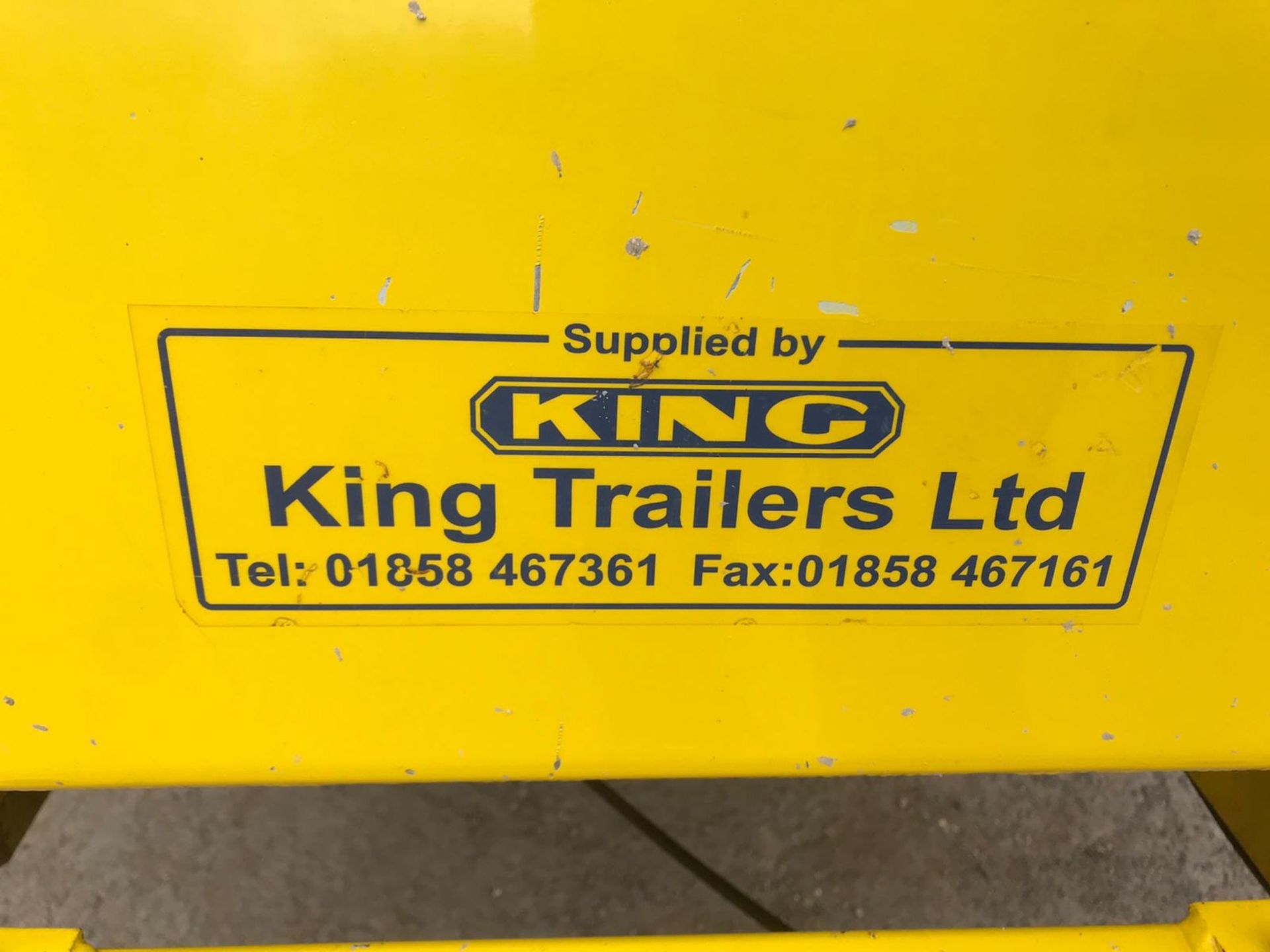 KING CABLE RECOVERY EXTRACTOR WINCH, MODEL KING / BT P / PACK, YEAR 2013, TOWABLE TRAILER *NO VAT* - Image 3 of 13