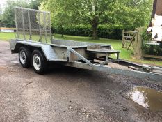 2015 INDESPENSION TWIN AXLE TOW-ABLE PLANT TRAILER 8X4 2.6 TON *PLUS VAT*