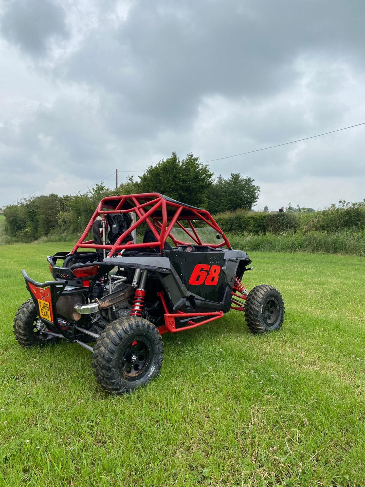 2018/68 REG POLARIS RZR 1000xp BLACK / RED BUGGY PETROL, SHOWING 1 FORMER KEEPER *NO VAT* - Image 7 of 17