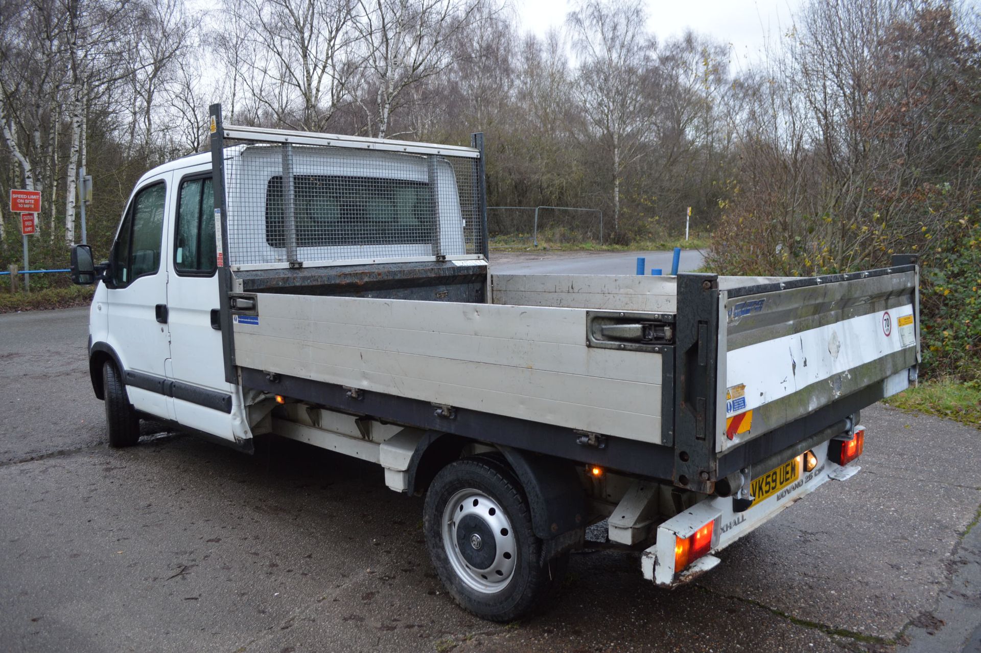 2009/59 REG VAUXHALL MOVANO 3500 CDTI LWB DOUBLE CAB TIPPER, SHOWING 2 FORMER KEEPERS *NO VAT* - Image 4 of 18